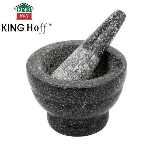 King Hoff Moździerz Grūdų grūstuvė, akmenų rinkinys iš 2 elementų, skersmuo 9,5x7 cm, kinghoff