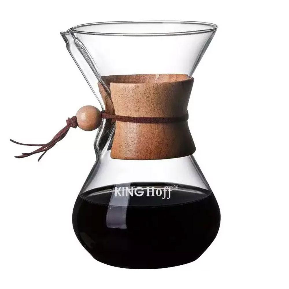 „King Hoff“ stiklinis kavos virimo aparatas, 400 ml, „King Hoff“