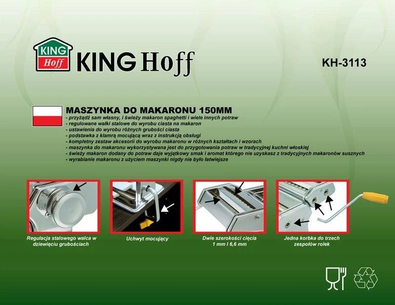 Mėsmalė King Hoff Makaronų gaminimo mašina KH-3113