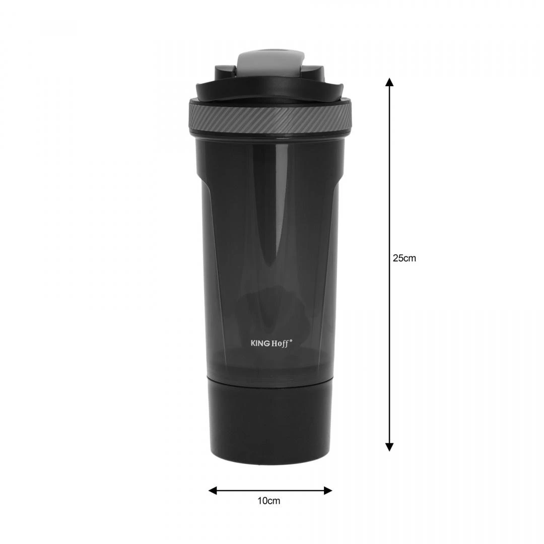 Gertuvė King Hoff Shaker Kokteilių plaktuvas, plastikinis 0,72l kinghoff