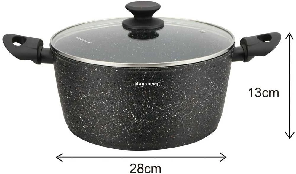 Puodų ir keptuvių rinkinys Klausberg KB-7658, 12 elementų
