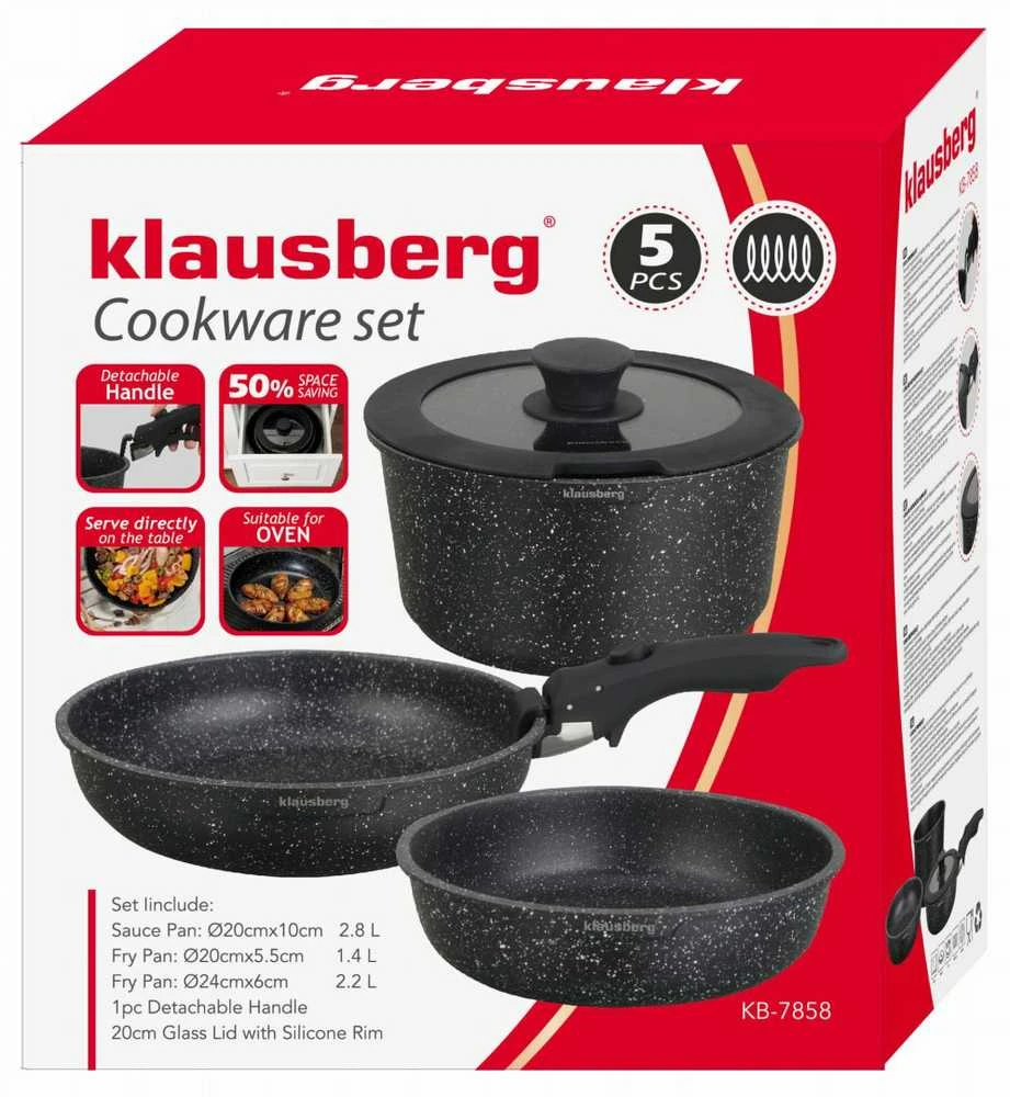 Rinkinys Virtuvės reikmenų rinkinys, 5 dalys, aliuminis, Klausberg, kb-7858