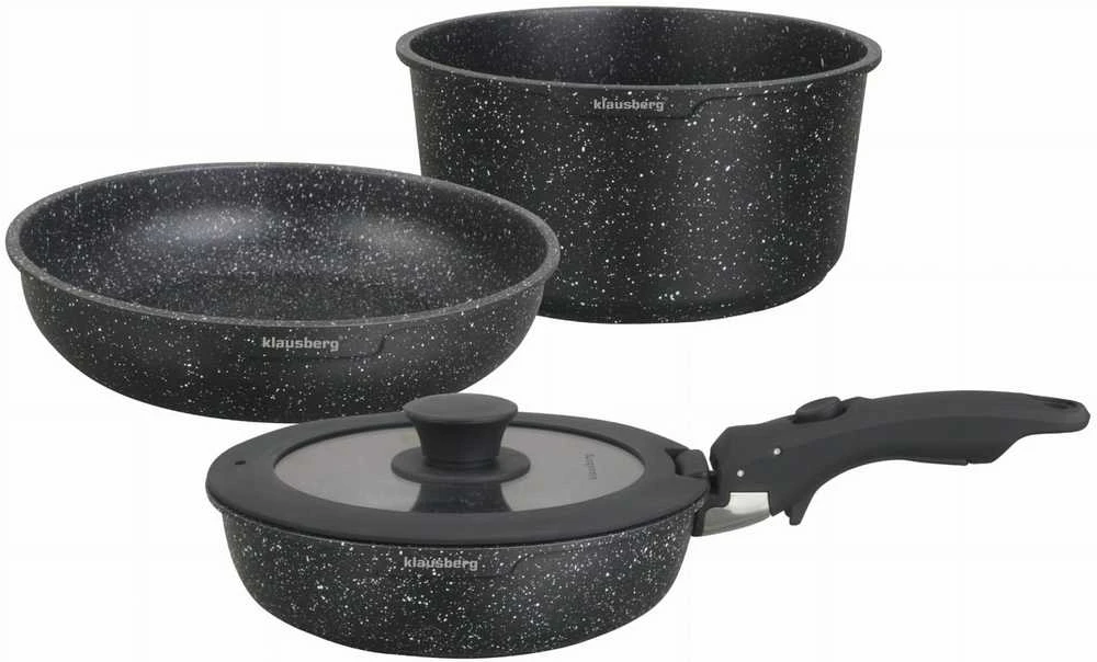 Rinkinys Virtuvės reikmenų rinkinys, 5 dalys, aliuminis, Klausberg, kb-7858