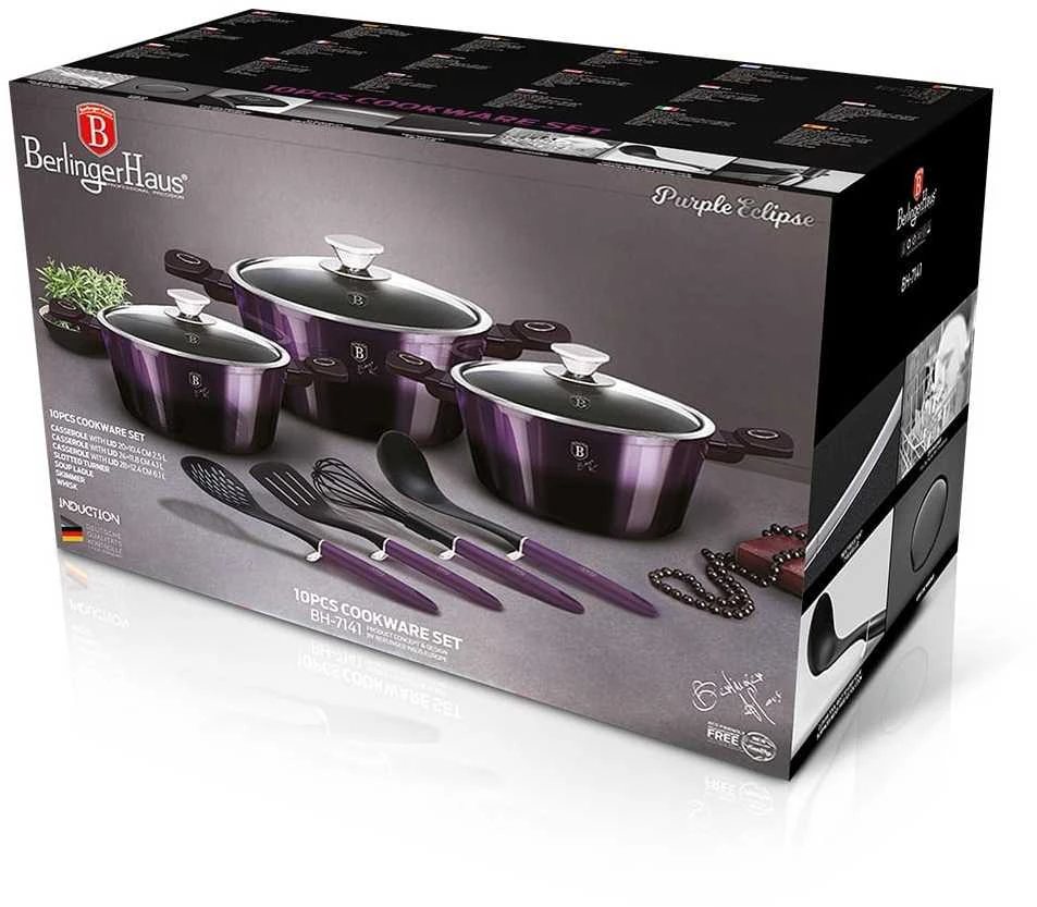 Berlinger Haus Rinkinys GARNKÓW 10 vnt. BERLINGER HAUS BH-7141 PURPLE