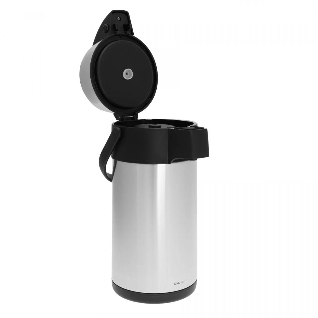 King Hoff Stalo termosas su pompa, plienas, 3 l, Kinghoff