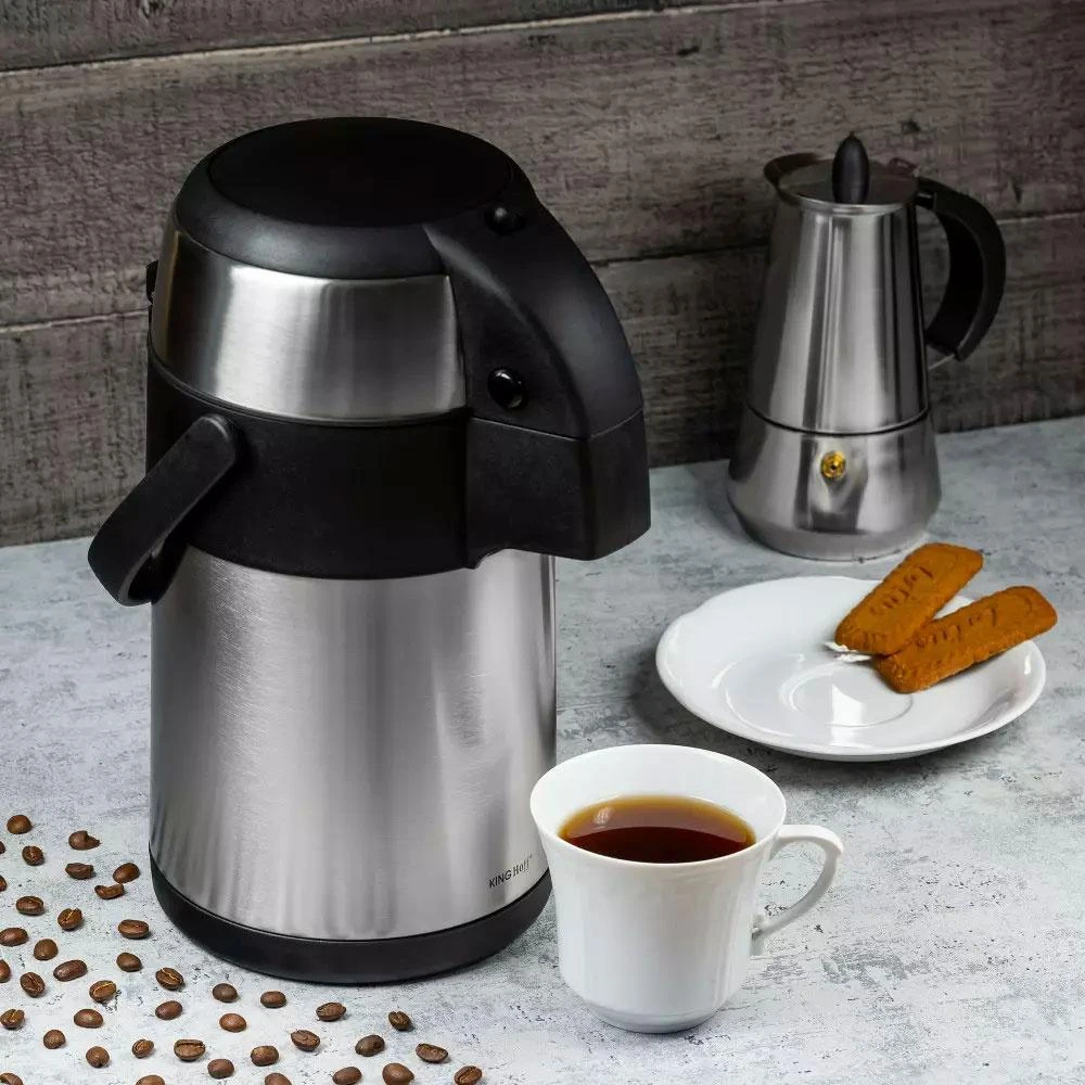 King Hoff Stalo termosas su pompa, plienas, 3 l, Kinghoff