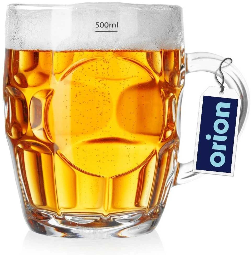 Kadax Orion Alaus stiklinė 500 ml - storas stiklas, patogus rankenas