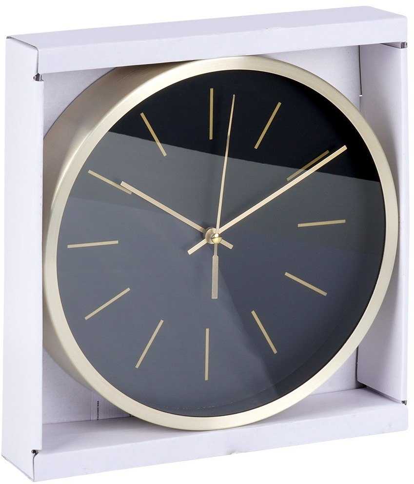 Vilde Sieninis laikrodis Juodas Auksinis 25 cm
