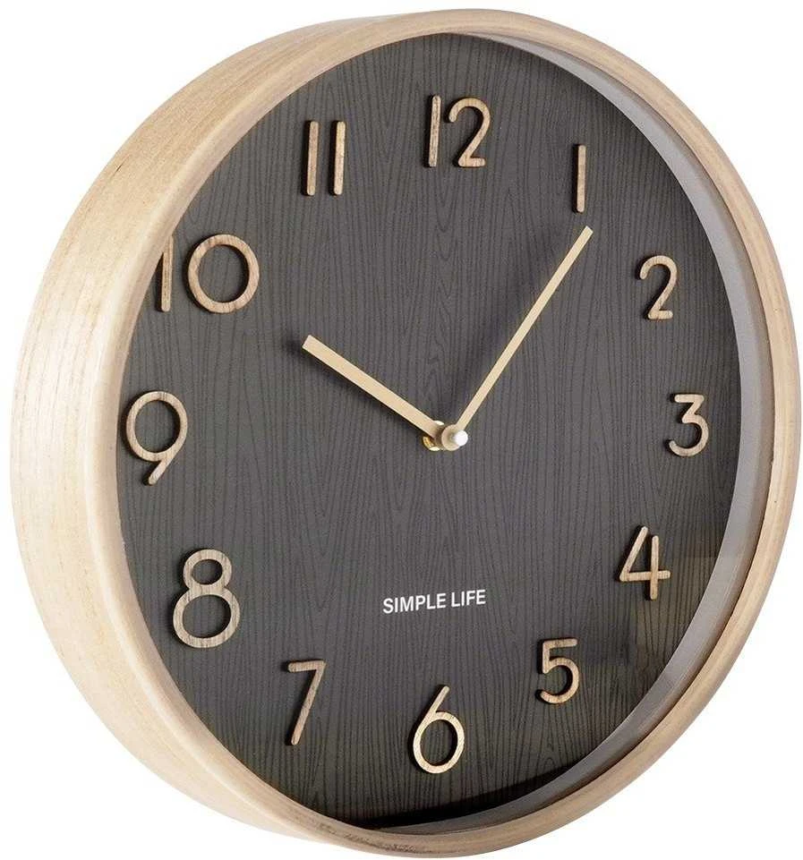 Vilde Medinė siena Laikrodis, 38 x 5 cm