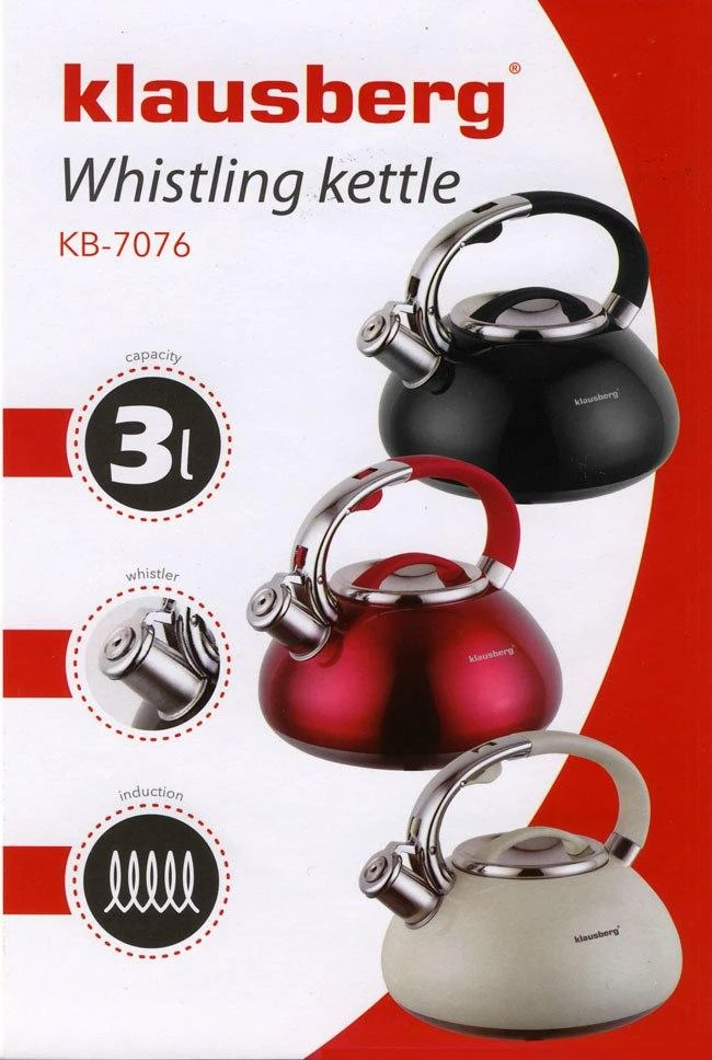 King Hoff Virdulys, Tradicinis 3 l virdulys, įvairių spalvų, Klausberg