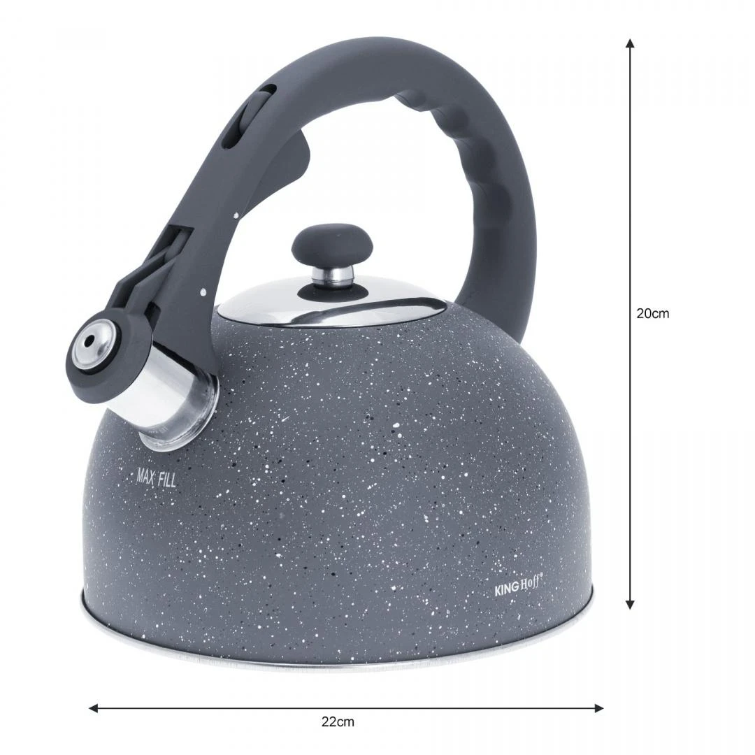 King Hoff Virdulys, Tradicinis virdulys 2,6 l, pilko marmuro „Kinghoff“