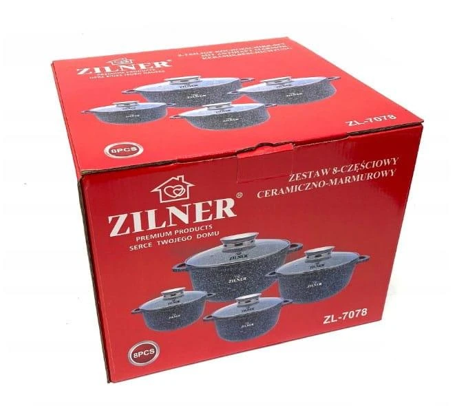 Zilner Marmurinis puodas su dangčiu 6,8l / 28cm