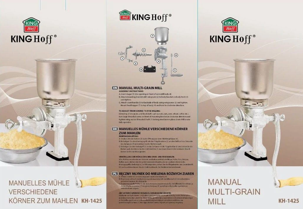 Mėsmalė King Hoff Młynek Kinghoff ketaus grūdų malūnėlis