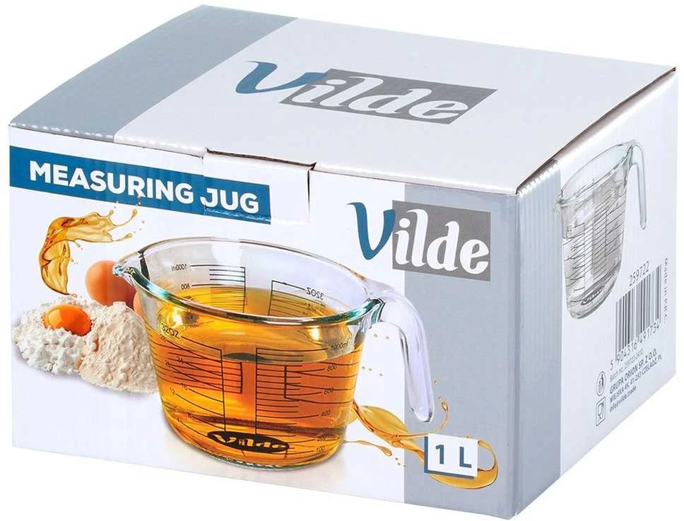 Virtuvinės svarstyklės Excellent Houseware Stiklinis matavimo ąsotis Vilde 1 l