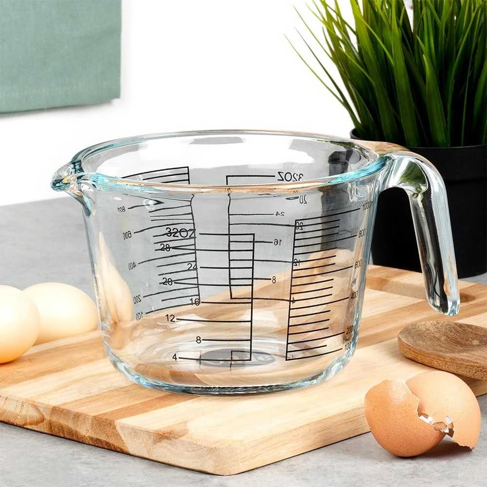 Virtuvinės svarstyklės Excellent Houseware Stiklinis matavimo ąsotis Vilde 1 l