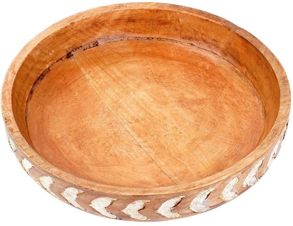 Vilde Natūralus medinis dubuo 30,5 cm 2,5 L iš mangų medienos