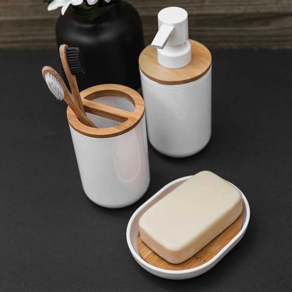 Bathroom Solutions Bamboo Muilinė su bambuko nusausintuvu