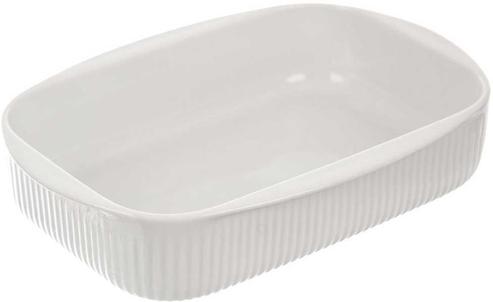 Bestway Karščiui atsparus indas porcelianinė balta 24x17x5 cm, 1 l