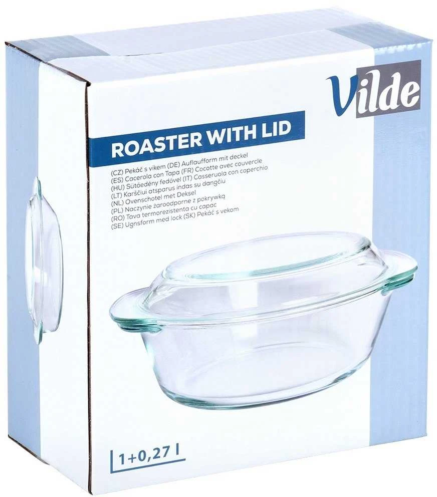 Maku Karščiui atspari stiklinė forma su dangčiu Vilde 1 l + 270 ml