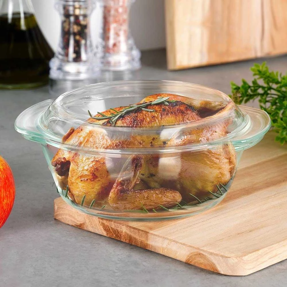 Maku Karščiui atspari stiklinė forma su dangčiu Vilde 1 l + 270 ml