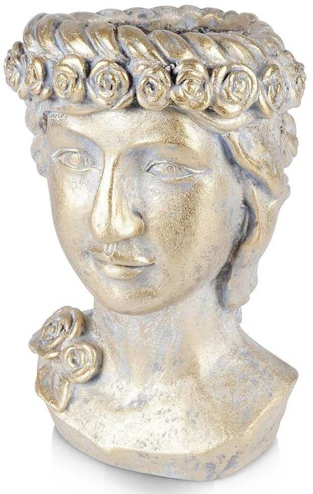 Vilde Auksinis gėlių vazonas, graikų stiliaus, 33 cm