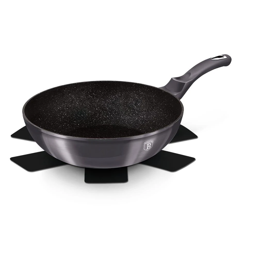 PAN WOK GRANITE 28cm BERLINGER HAUS METALLIC LINE CARBON PRO BH-6900