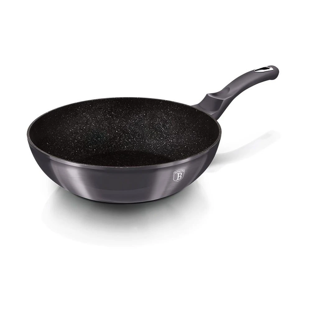 PAN WOK GRANITE 28cm BERLINGER HAUS METALLIC LINE CARBON PRO BH-6900
