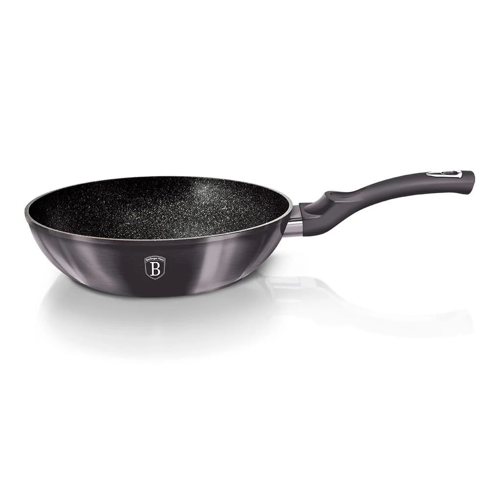 PAN WOK GRANITE 28cm BERLINGER HAUS METALLIC LINE CARBON PRO BH-6900