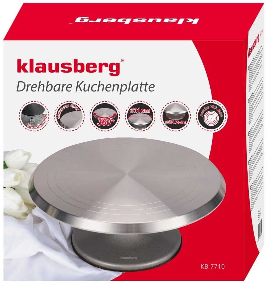Tortinė Plieninė besisukanti lėkštė, Klausberg