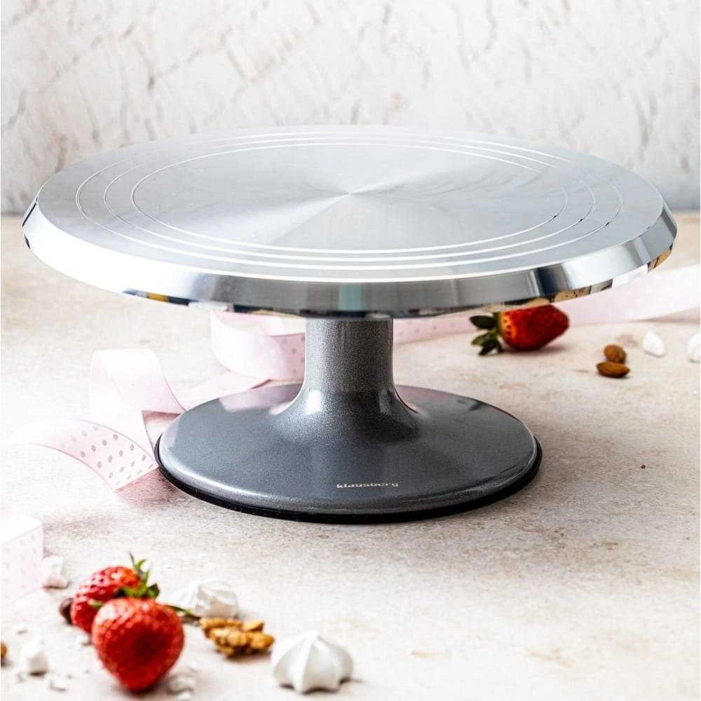Klausberg Tortinė Nerūdijančio plieno besisukanti lėkštė 36 cm
