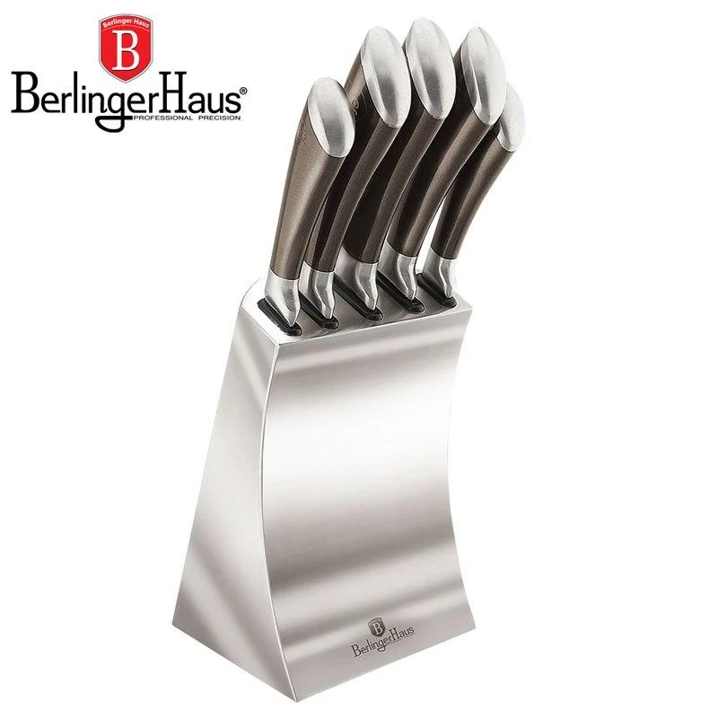 Berlinger Haus 6 dalių peilių rinkinys ant Passion Collection BH / 2136 plieno stovo
