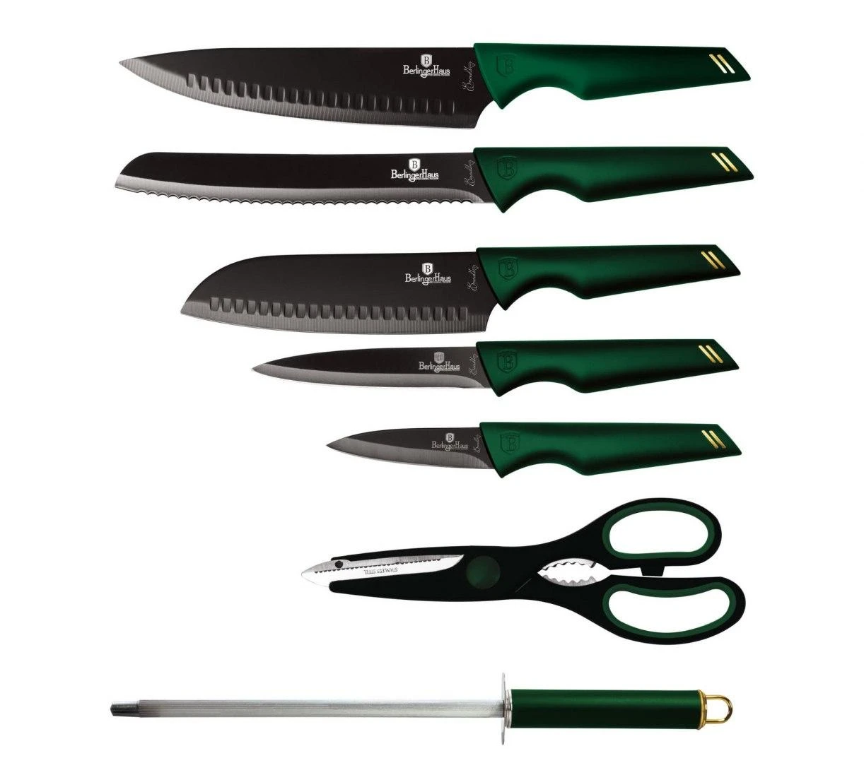 Berlinger Haus Peilių rinkinys (8 dalių) Emerald Collection | BH/2690