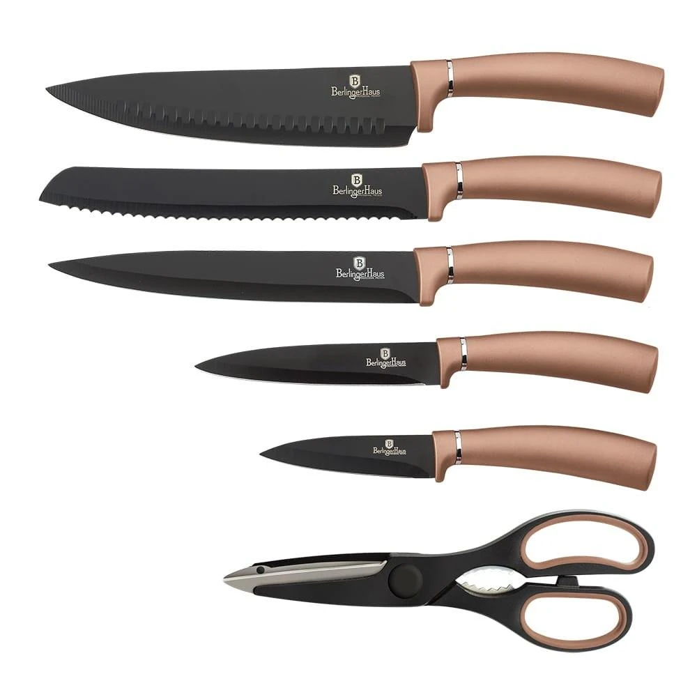 PEILIŲ RINKINYS STOVĖJE 7 ELEMENTAI BERLINGER HAUS ROSE GOLD BH-2583