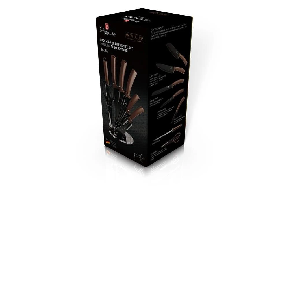 Berlinger Haus Peilių rinkinys (8 dalių) Metallic Line Rose Gold Edition | BH/2561