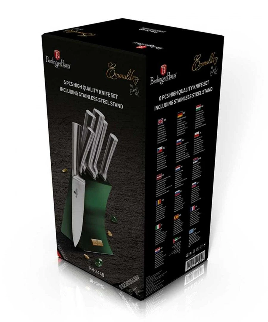 PEILIŲ RINKINYS STOVĖJE BERLINGER HAUS EMERALD METALLIC LINE BH-2448