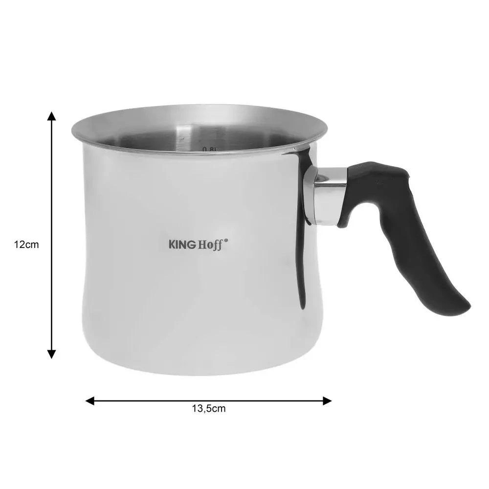 King Hoff Puodas Pieno indas su dangčiu, 1 l, „Kinghoff“ plienas