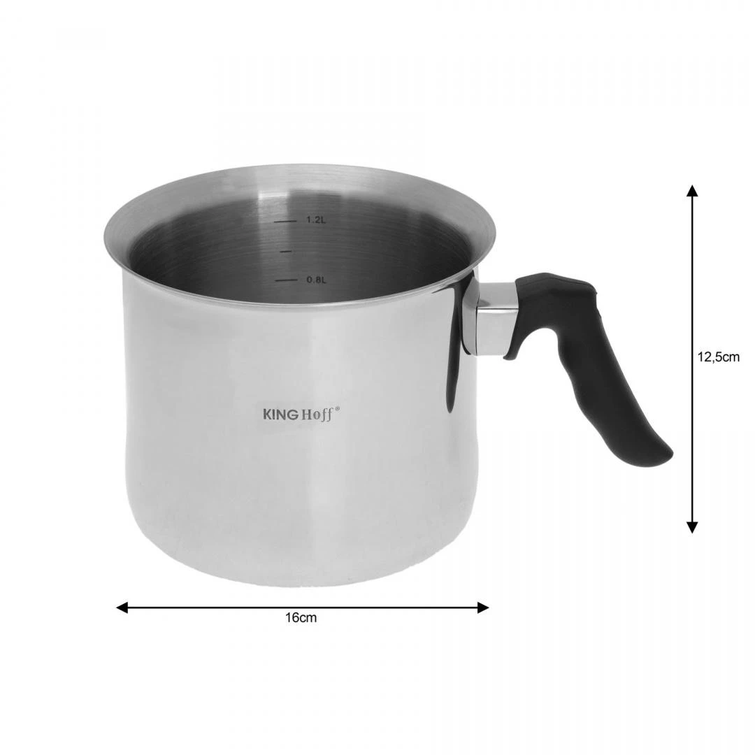 King Hoff Puodas Pieno indas 1,5 l, „Kinghoff“ plienas