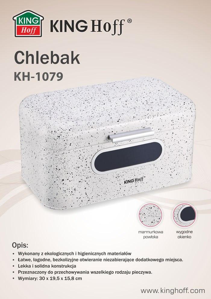 King Hoff Chlebak stal, balta marmurek kinghoff
