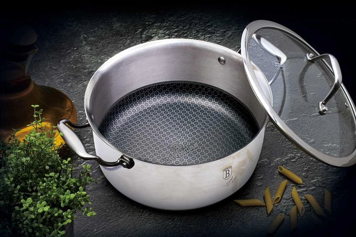 PLIENINIS PUODAS 18/10 2,7L 20cm BERLINGER HAUS ETERNAL COLLECTION BH-7444