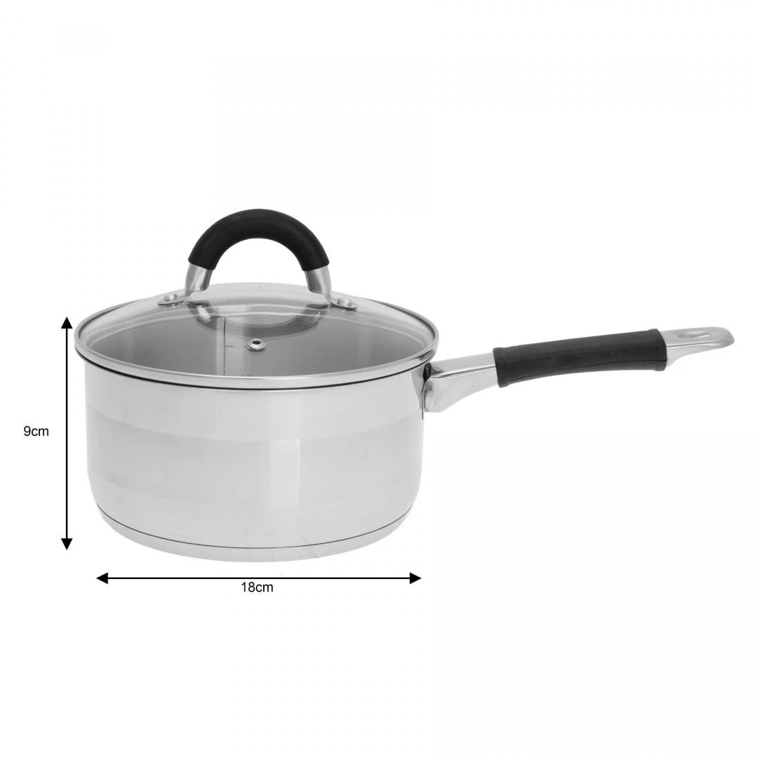 King Hoff Kaistuvas Puodas su dangčiu, plieno, 18 cm skersmens, 2,1 l talpos, „Kinghoff“