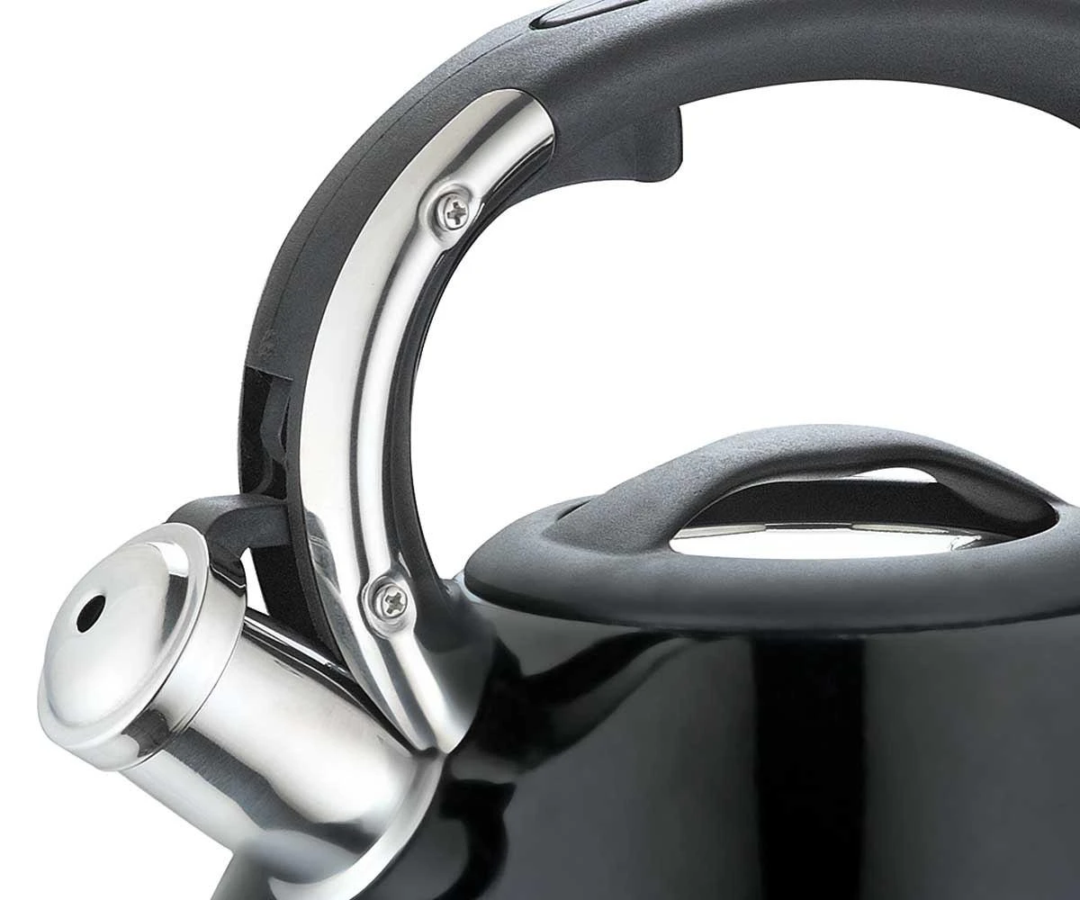 Juodas virdulys – rankenos ir snapelio mechanizmas