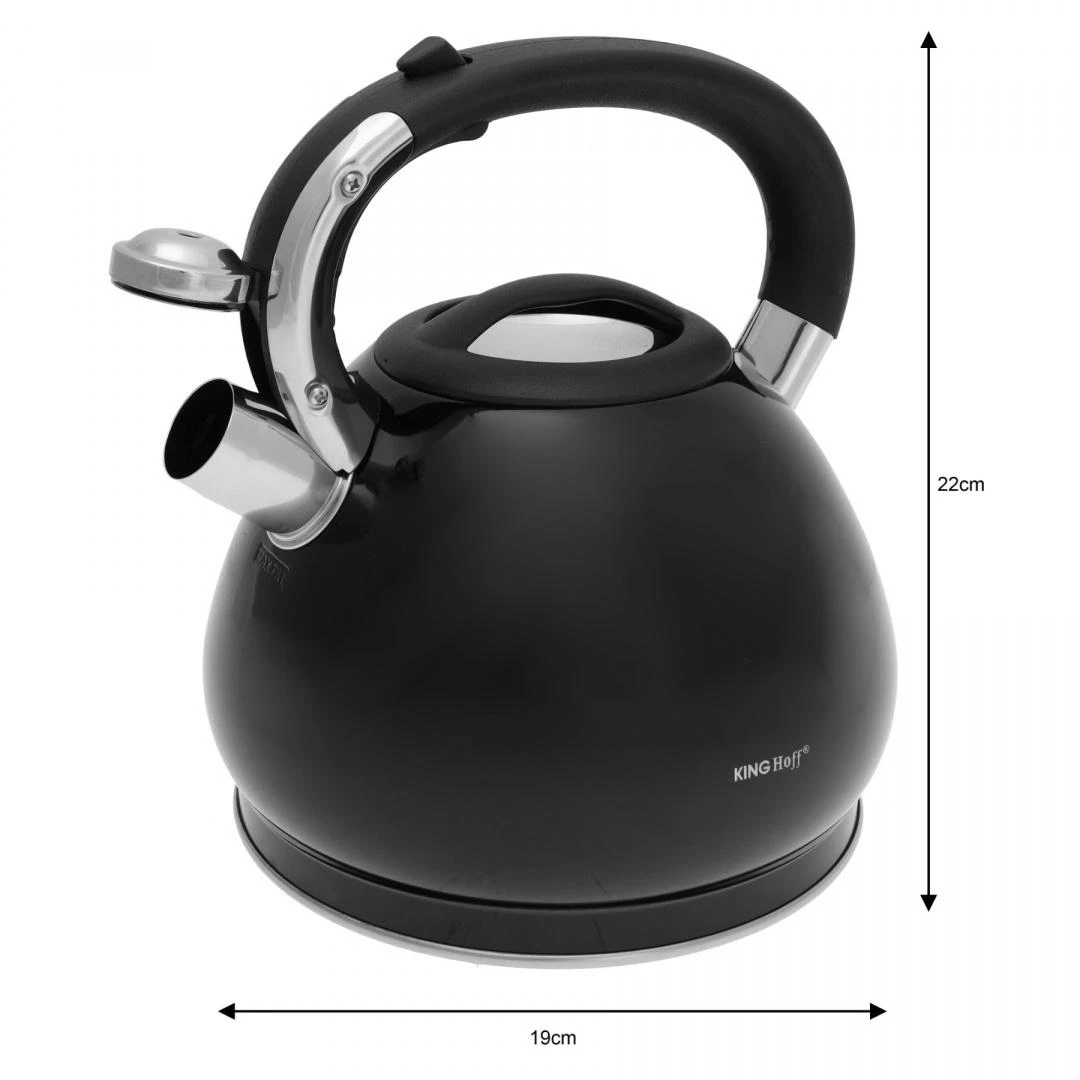 King Hoff Virdulys, Tradicinis virdulys 3,4 l, juodas, Kinghoff