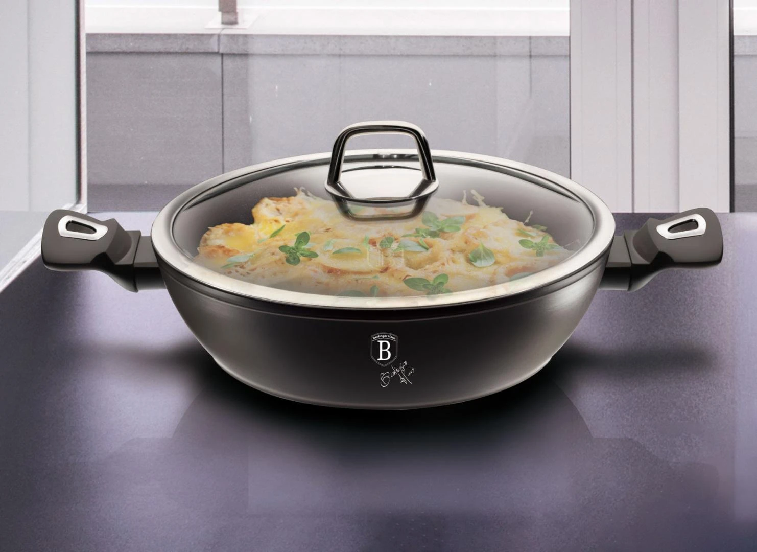 Berlinger Haus Roaster 28 cm Juodas Sidabrinis Collection BH / 1850 universalus