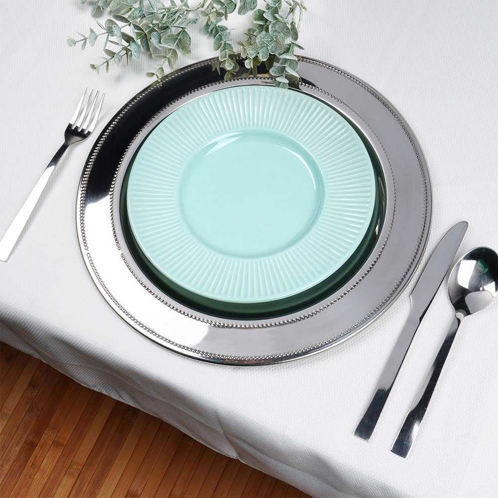Home Styling Collection Taca patera TALERZ podtalerz do serwowania plieno 33 cm