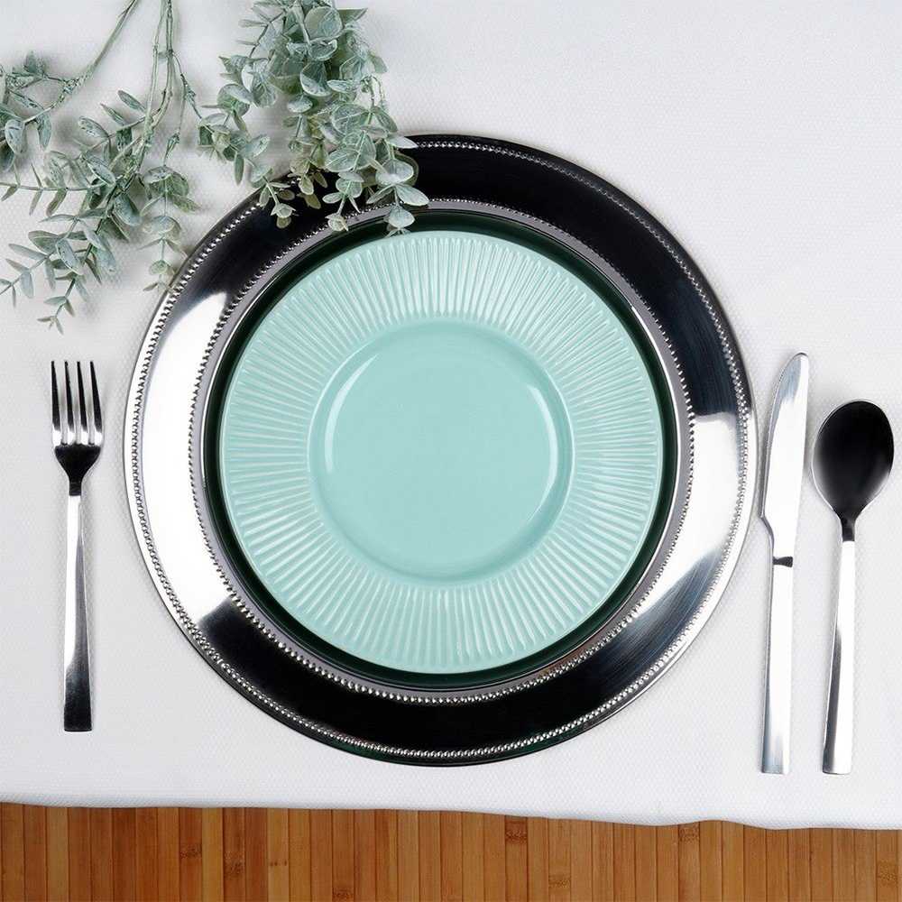 Home Styling Collection Taca patera TALERZ podtalerz do serwowania plieno 33 cm