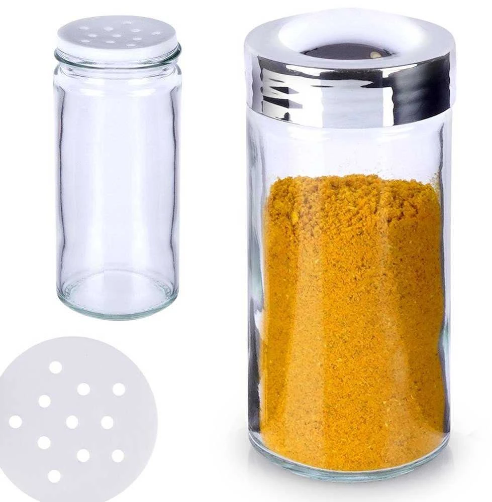 Orion prieskonių indelis su sieteliu 80 ml stiklinis