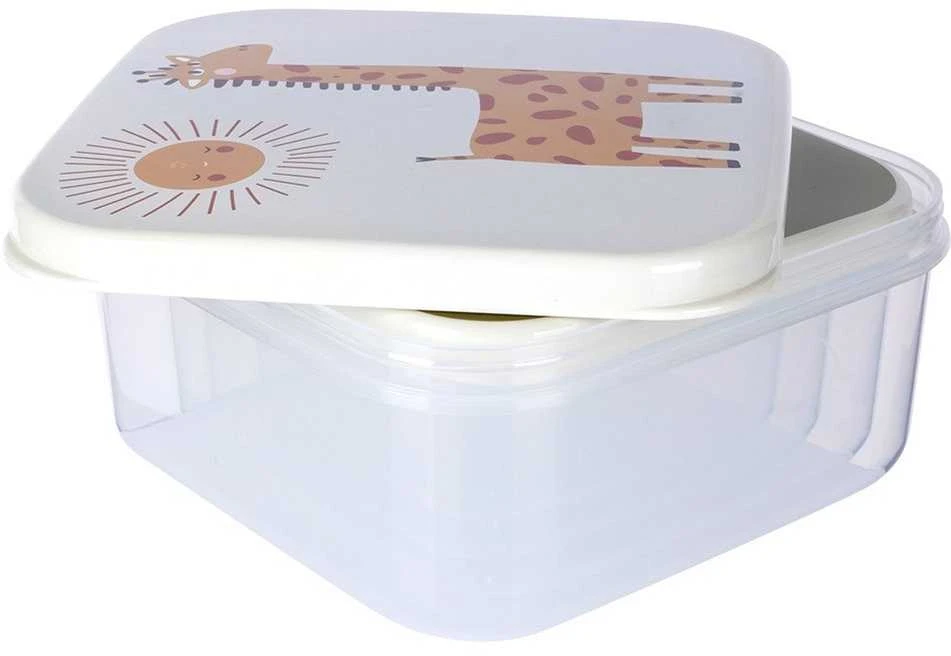Excellent Houseware Home Styling Collection Maisto laikymo dėžutės vaikui 4 vnt. - įvairių dydžių, su gyvūnų motyvais