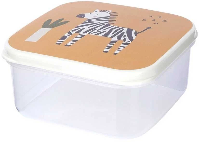 Excellent Houseware Home Styling Collection Maisto laikymo dėžutės vaikui 4 vnt. - įvairių dydžių, su gyvūnų motyvais