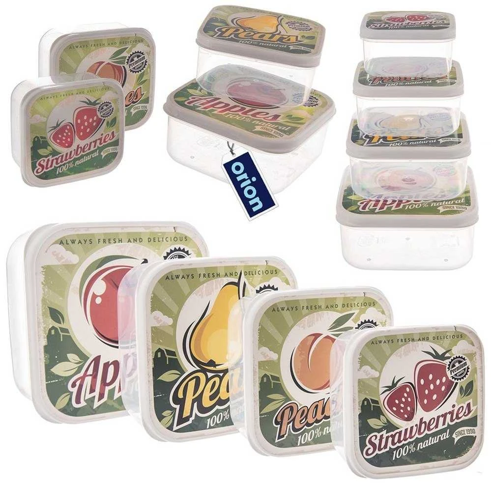 Aptel Maisto dėžutės 4 vnt. - Retro stiliaus, skirtingų dydžių