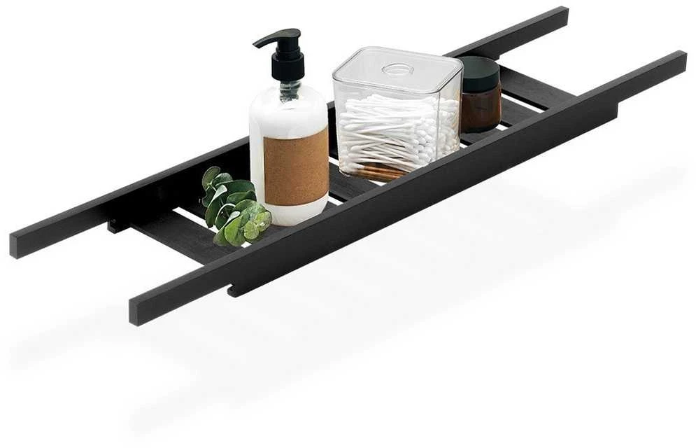 Bathroom Solutions Vonios Lentyna 68 cm Bambuko Medinė Juoda